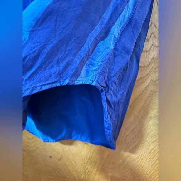 Anthropologie Cloth & Stone royal Blue Button Down Shirt XS - Picture 6 of 10